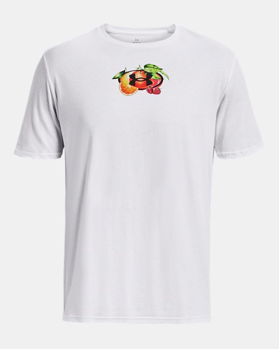 男士UA Nutrition Division Fruit短袖T恤 in White image number 4